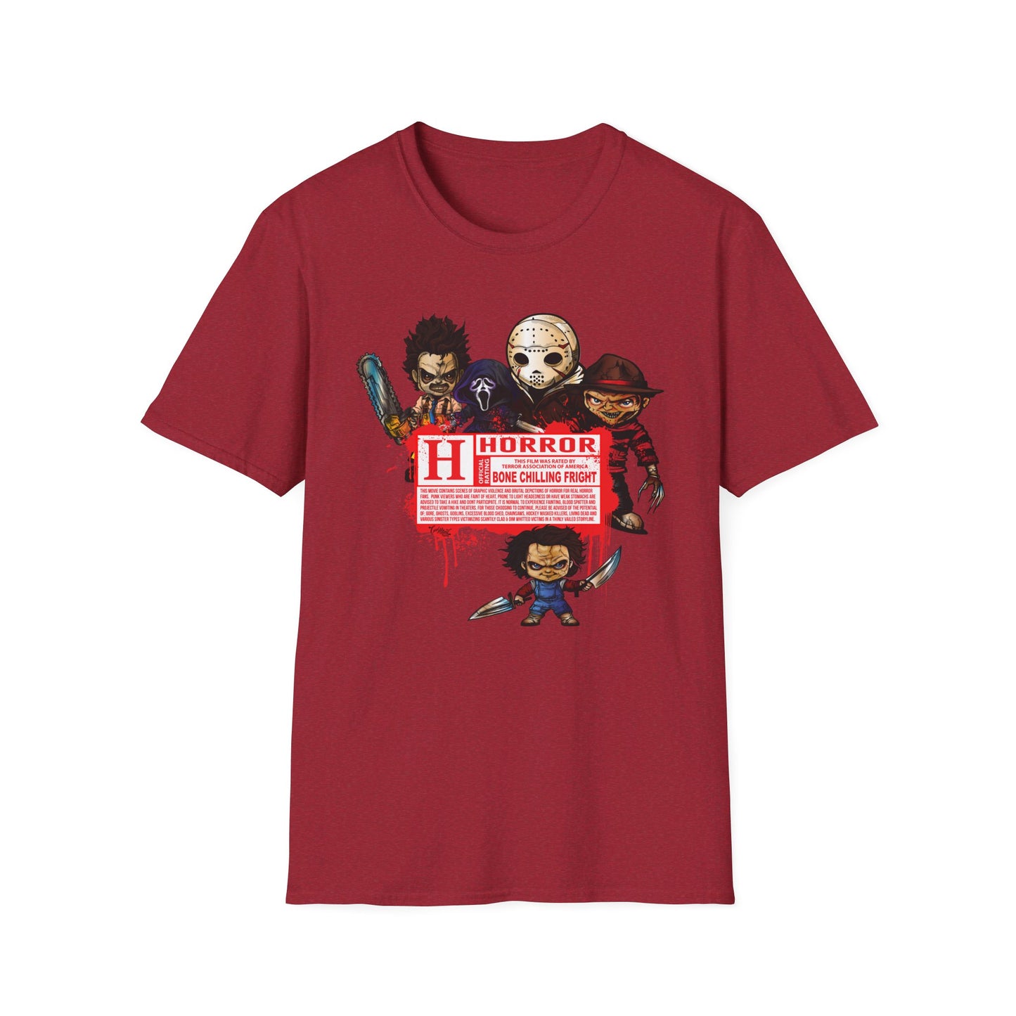 Horror Disclaimer Lil Slashers - Slashers Tee Shirt