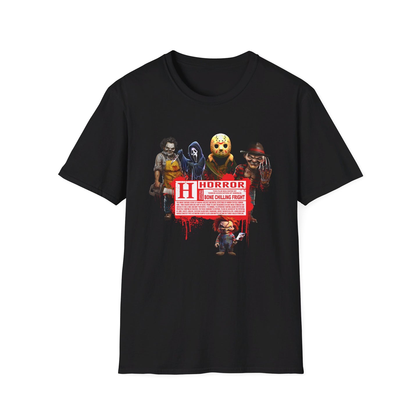 Horror Disclaimer - Slasher Tee Shirt