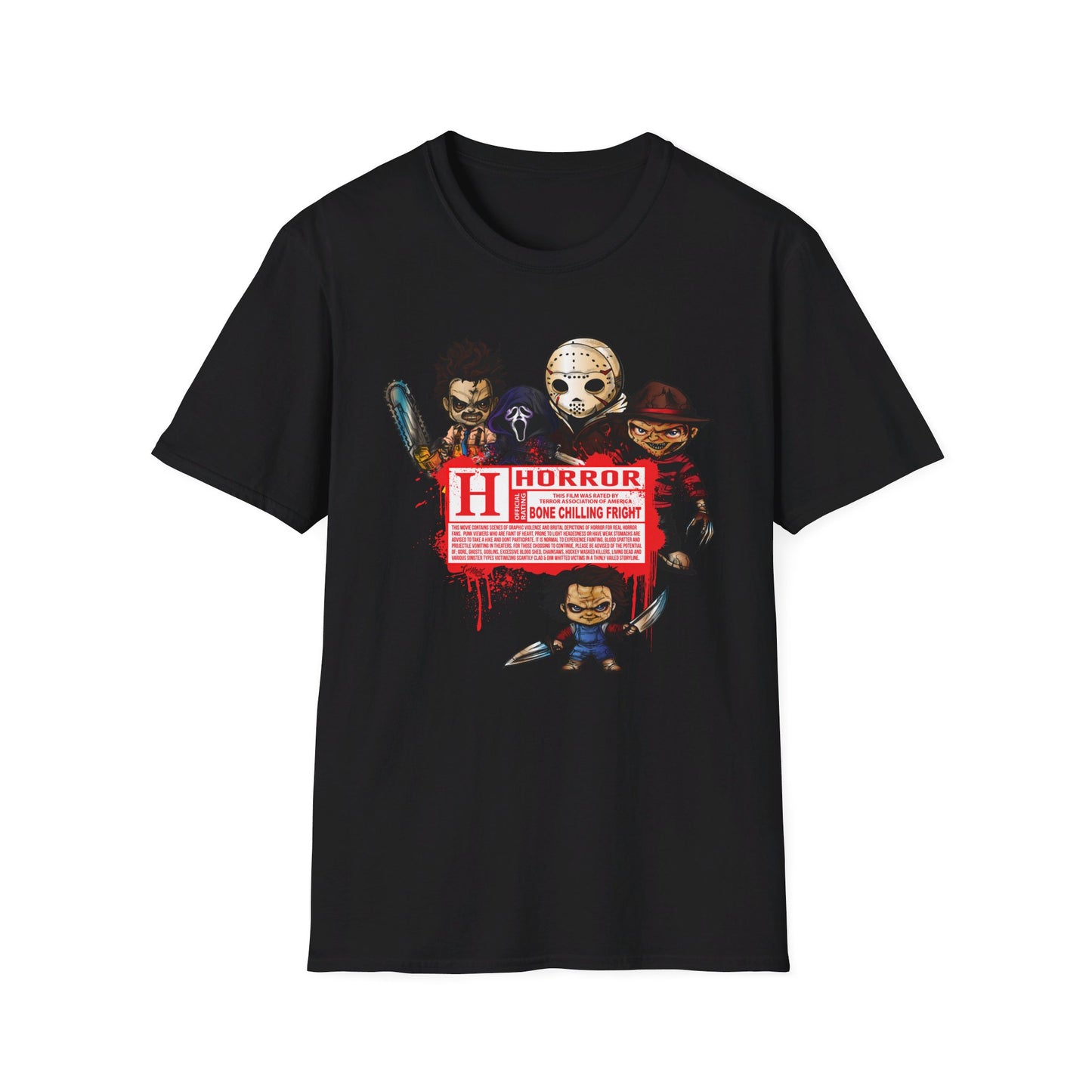 Horror Disclaimer Lil Slashers - Slashers Tee Shirt