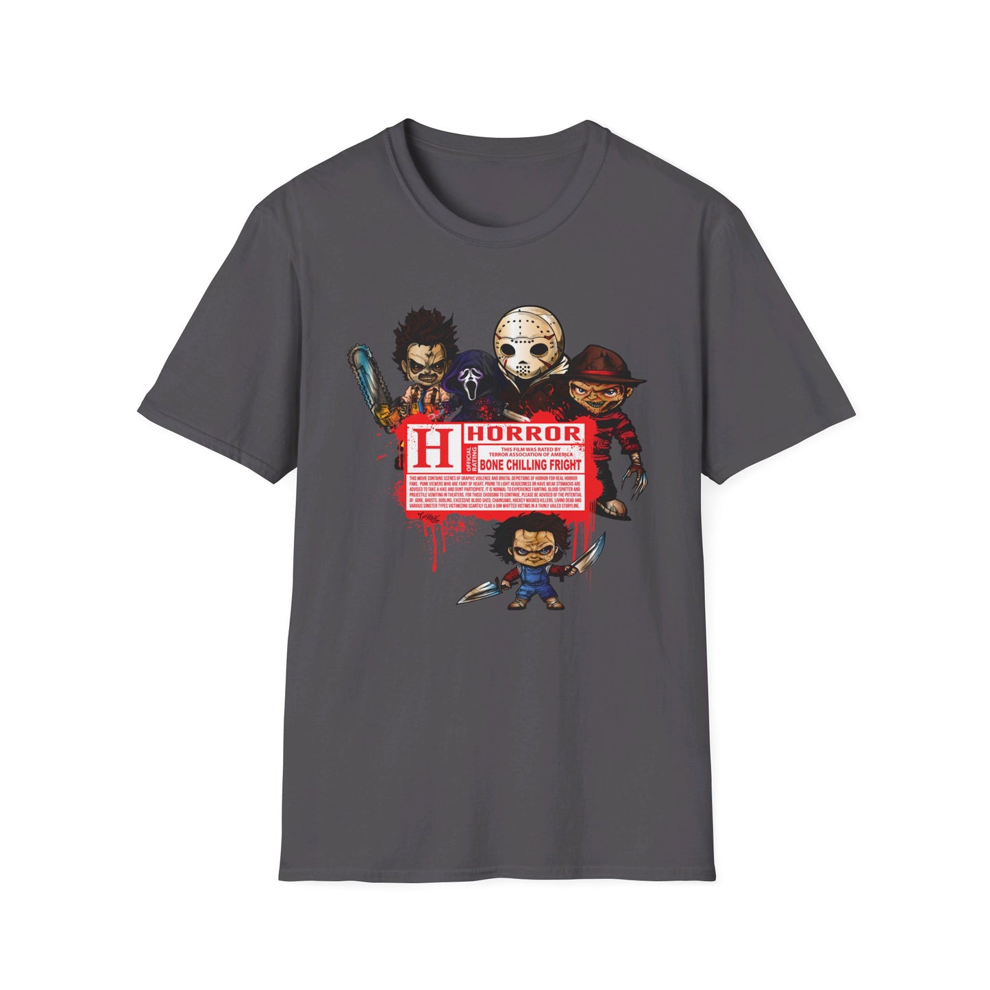 Horror Disclaimer Lil Slashers - Slashers Tee Shirt