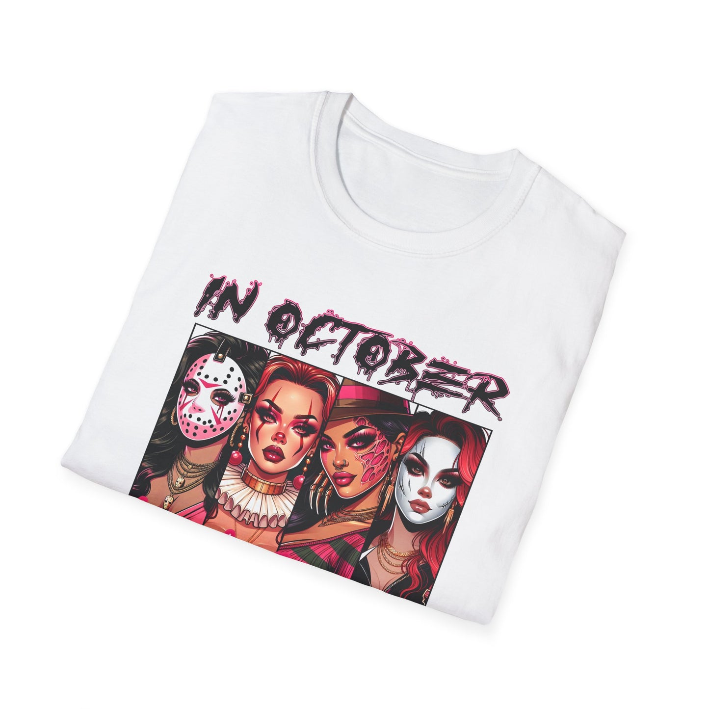 In October We Wear Pink  - Slashers Tee Shirt