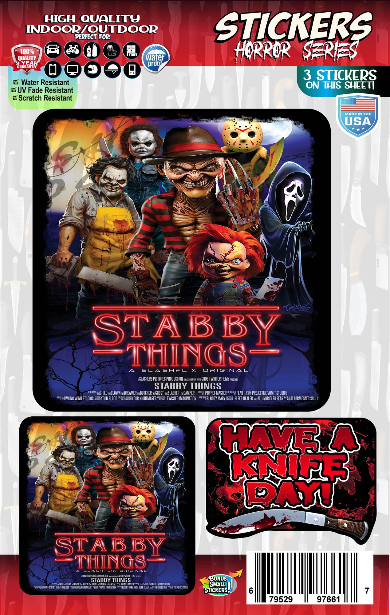 Stabby Things - Slasher Stickers – My Store