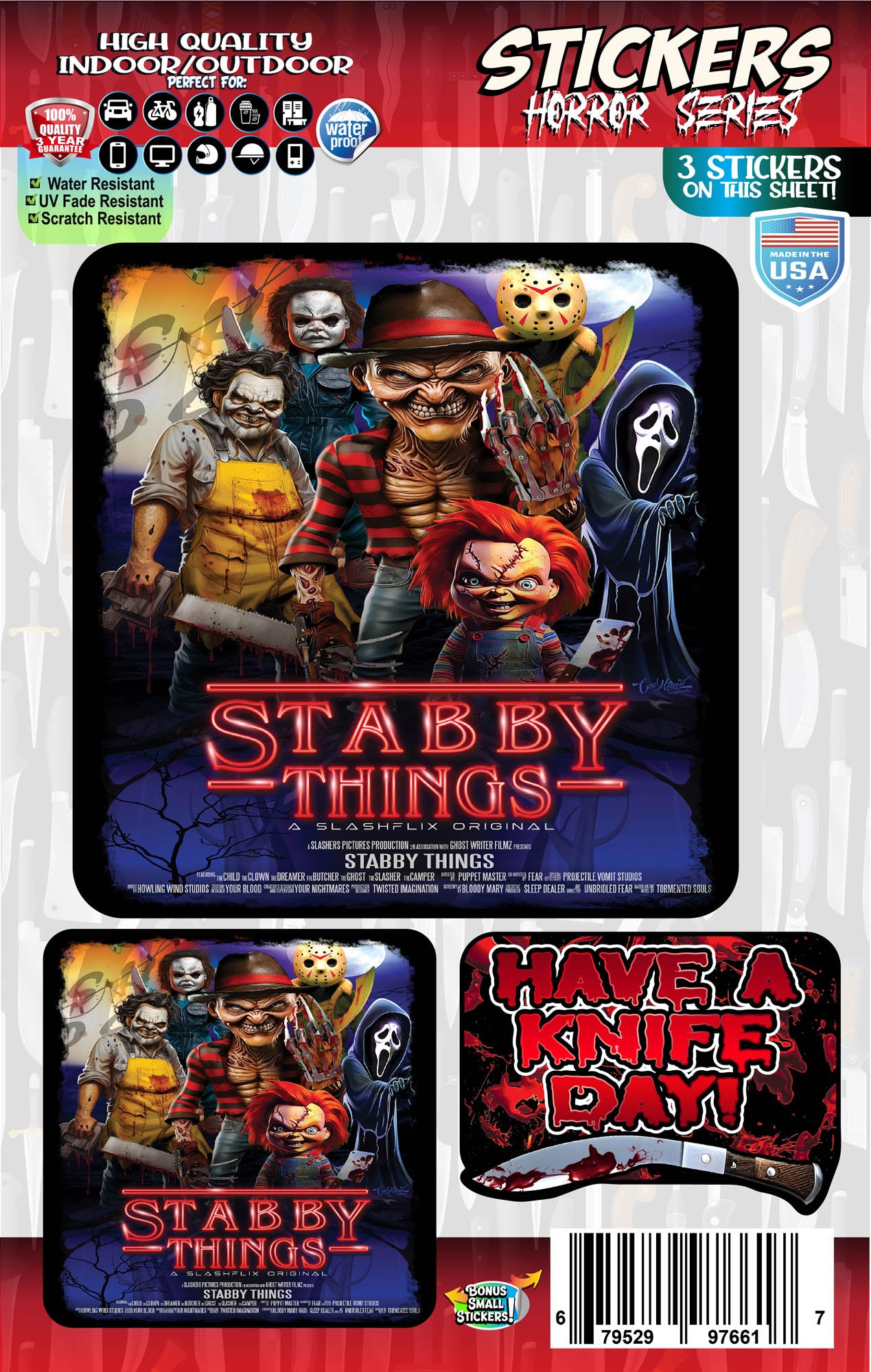 Stabby Things - Slasher Stickers