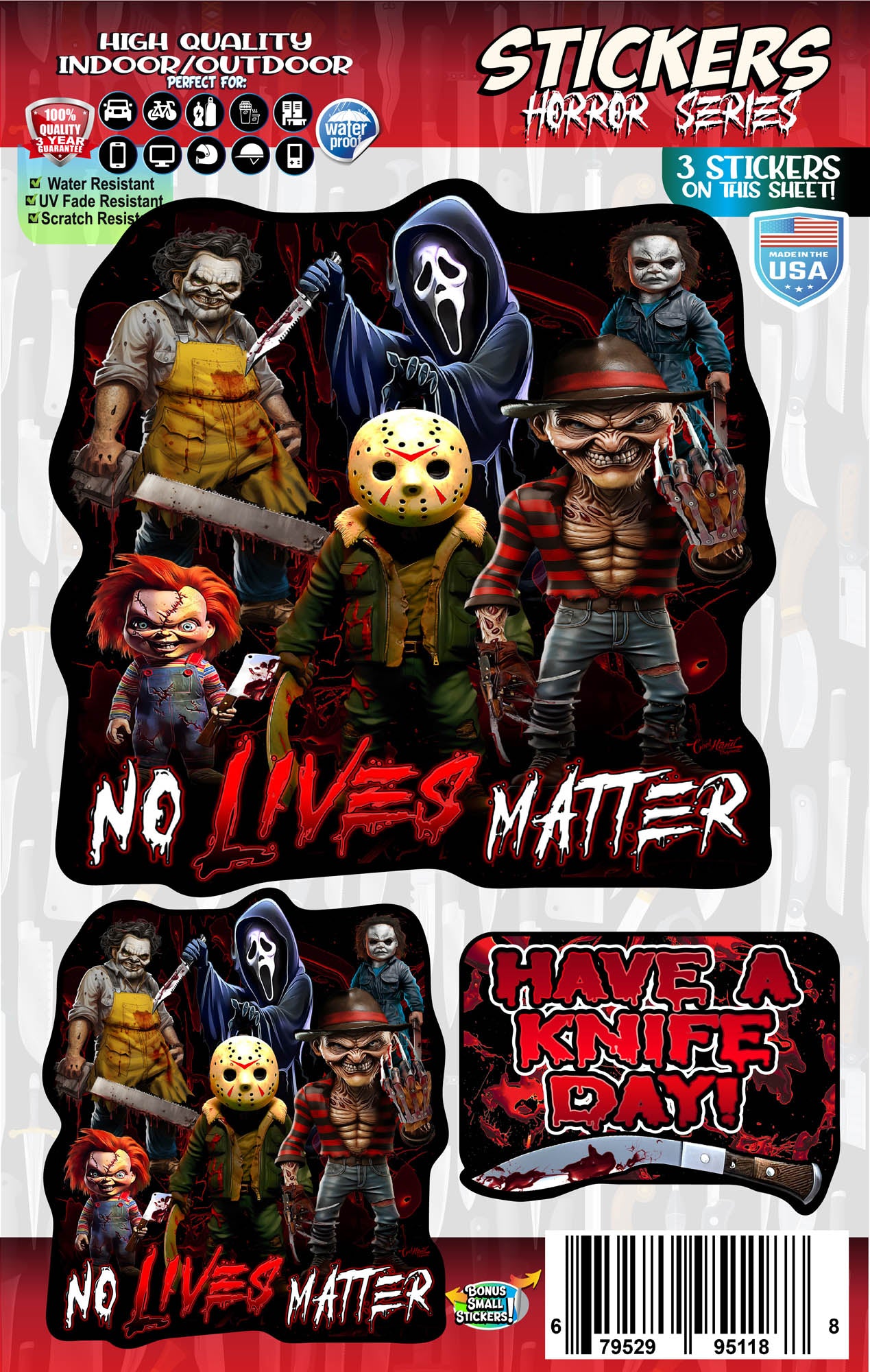 No Lives Matter - Slasher Stickers